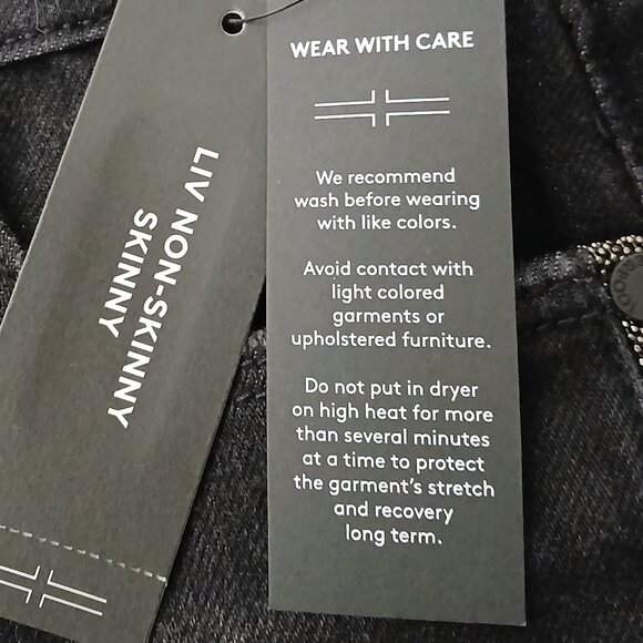 NWT Liverpool Jeans Size 0 25 ECO Liv Non-Skinny Skinny Black Side Stripes - Picture 9 of 14
